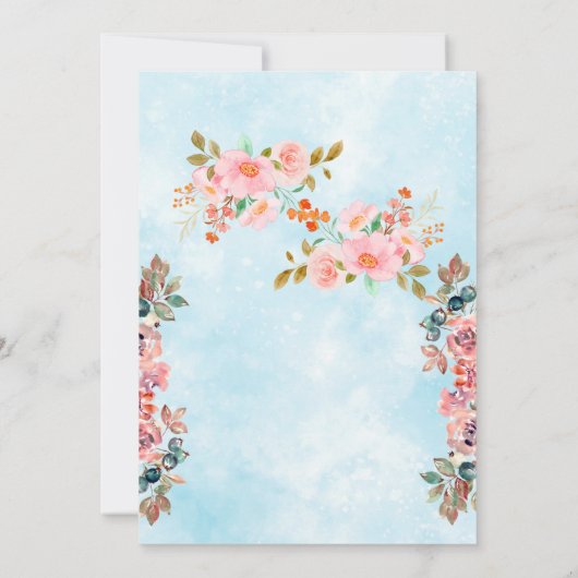 誕生祝い招待 招待状 (裏面)