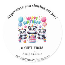 誕生祝い用パンダ