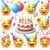 誕生祝い絵文字セット» シール (正面)
