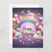 誕生祝い鮮やかカード» ポストカード (正面/裏面)