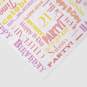 誕生祝い!ウォームパステルNAMEとAGE 薄葉紙 (詳細)