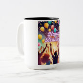 誕生祝い ツートーンマグカップ (正面左)