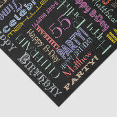 誕生祝い!フォントグラフィの名前と年齢 薄葉紙 (詳細)