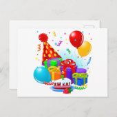 誕生祝い ポストカード (正面/裏面)