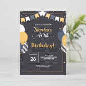 誕生祝い 招待状 (スタンド正面)