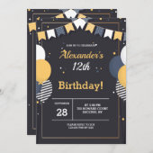 誕生祝い 招待状 (正面/裏面)