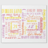 誕生祝い!暖かい名前をカスタムするとAGE ラッピングペーパー (フラット)