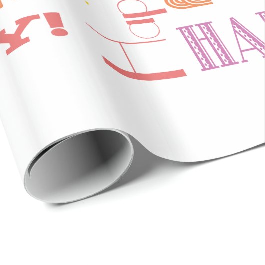 誕生祝い!暖かい名前をカスタムするとAGE ラッピングペーパー (ロールコーナー)