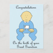 誕生素晴らしおめでとう ポストカード (正面)