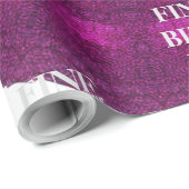 誕生素晴らしDAY_kaleidoscop_Gift_ROYALPURPLE_BLACK ラッピングペーパー (ロールコーナー)