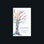 誕生統計ファミリーツリー キャンバスプリント<br><div class="desc">このユニークデザインは記念素晴らし品と特別な贈り物を作生まれたばかりのる。白い背飾景に虹色の家系図が付いている。簡単にカスタマイズできる。オリジナルモザイクツリー©ミケーレDavies.</div>