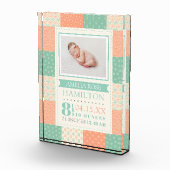 誕生統計フォトベビーガラスフォトブロック フォトブロック (右)