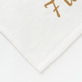 誕生統計ユニコーンピンクブルー金ゴールドガーリーベビー フリースブランケット (角)