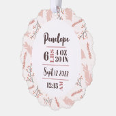 誕生統計初めてのクリスマス オーナメントカード (左)