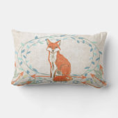 誕生統計男の赤ちゃんフォレストクリーチャーキツネ ランバークッション (裏面)