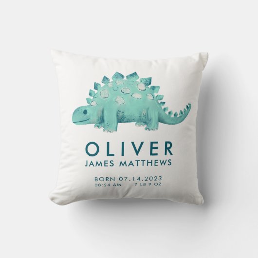 誕生統計男の赤ちゃん クッション (正面)