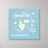 誕生統計(Little Bear) キャンバスプリント (正面)