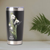 誕生花月1月スノードロップ名 保温保冷タンブラー