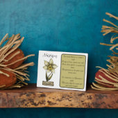 誕生花 １２月 誕生日 水仙 フォトプラーク (側面)