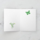 誕生花 5月 チョーク おしゃれなカード カード (内部)