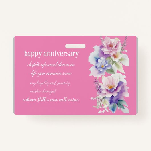 誕生記念日感謝してい バッジ (正面)