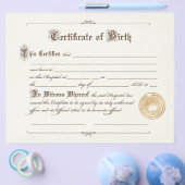 誕生証明書 チラシ (シングル)