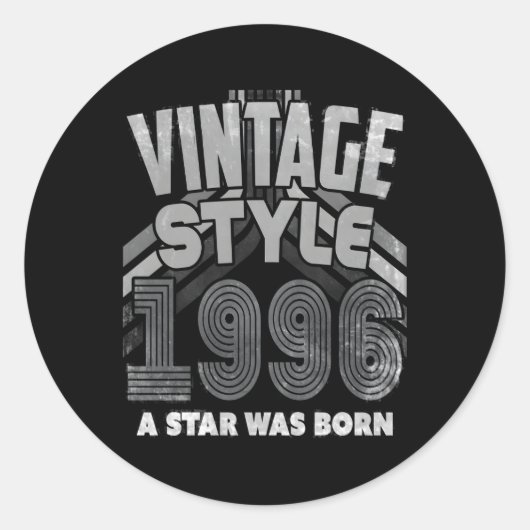 誕生誕生年 ラウンドシール (正面)