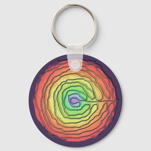 誕生迷路 キーホルダー (正面)