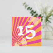 誕生10代の日パーティーの招待|少女 招待状 (スタンド正面)