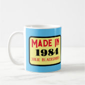 誕生1984年40歳の誕生日40歳 コーヒーマグカップ (左)