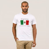 誕生、¡のMexicanoのporのcorazónによるGringo! Tシャツ (正面フル)