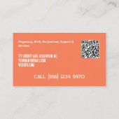 誕生&ポストパルタムドゥラカスタムQR 名刺 (裏面)