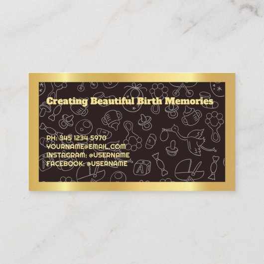 誕生&ポストパルタムドゥラ 名刺 (裏面)