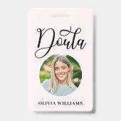 誕生&ポストパルタムフォトドゥーラ バッジ (Front)