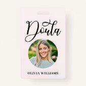 誕生&ポストパルタムフォトドゥーラ バッジ (正面)