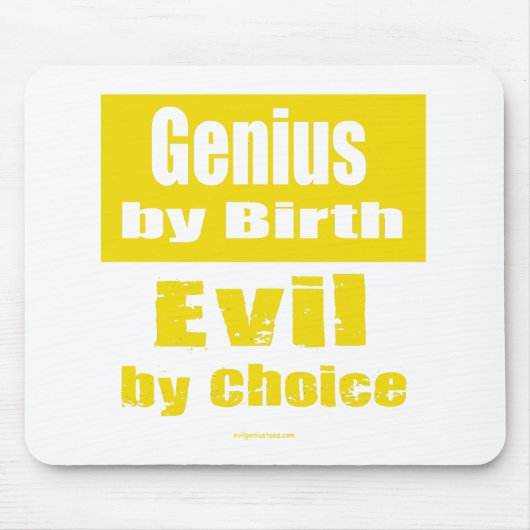 誕生、選択による悪による天才 マウスパッド (正面)