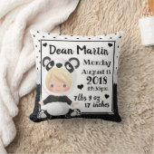 誕生Statsのベビーのパンダくまの子供部屋の装飾用クッション クッション (ブランケット)