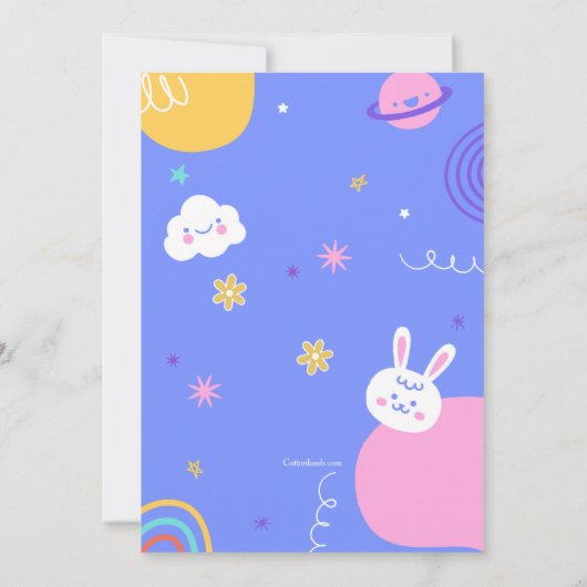 誕素晴らし生会の写真 招待状 (裏面)