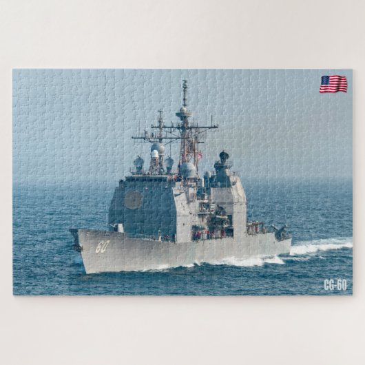 誘導ミサイル巡洋艦 – CG-60 （20x30インチ） ジグソーパズル (横)