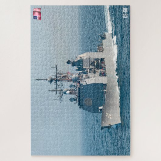 誘導ミサイル巡洋艦 – CG-60 (20x30インチ) ジグソーパズル (縦)