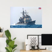 誘導ミサイル巡洋艦 – CG-61 ポスター (ホームオフィス)