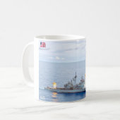 誘導ミサイル巡洋艦 – CG-63マグカップ コーヒーマグカップ (正面左)