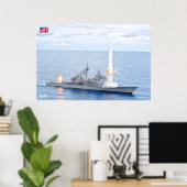 誘導ミサイル巡洋艦 – CG-63 ポスター (ホームオフィス)