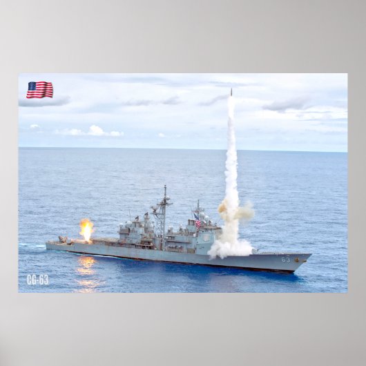 誘導ミサイル巡洋艦 – CG-63 ポスター (正面)