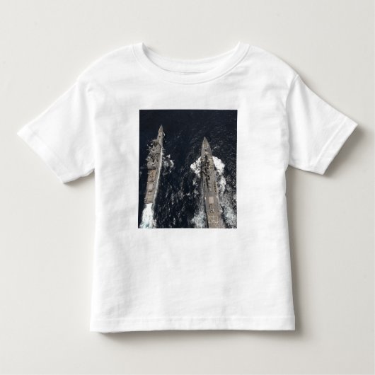 誘導ミサイル駆逐艦のUSSグリッドリー トドラーTシャツ (正面)