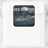 誘導ミサイル駆逐艦デカトル スクエアシール (バッグ)