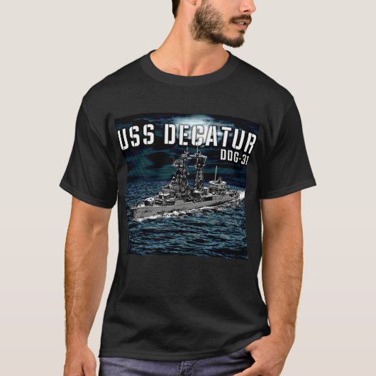 誘導ミサイル駆逐艦デカトル Tシャツ (正面)