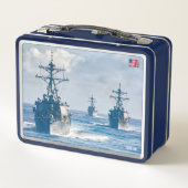 誘導ミサイル駆逐艦 – DDG メタルランチボックス (裏面)