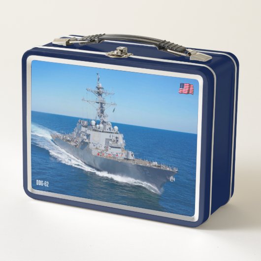 誘導ミサイル駆逐艦 – DDG メタルランチボックス (正面)