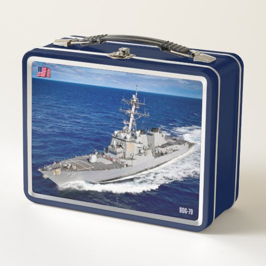 誘導ミサイル駆逐艦 – DDG メタルランチボックス (正面)